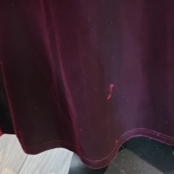 NEW $745 THEIA ANITA OFF THE SHOULDER VELVET GOWN DRESS IN CRIMSON ROSE SIZE 4 - Picture 8 of 10